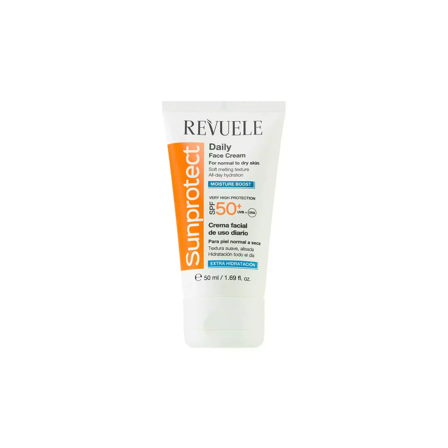 Сонцезахисний крем для обличчя зволожувальний SPF50+