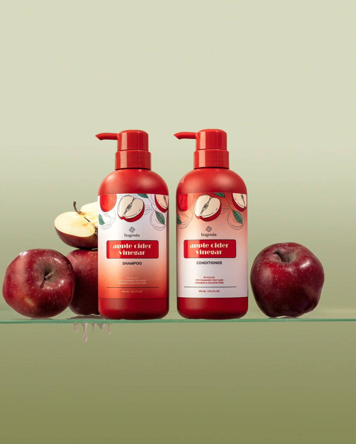 Набір для волосся з яблучним оцтом Apple Cider Vinegar - Набори для догляду за волоссям