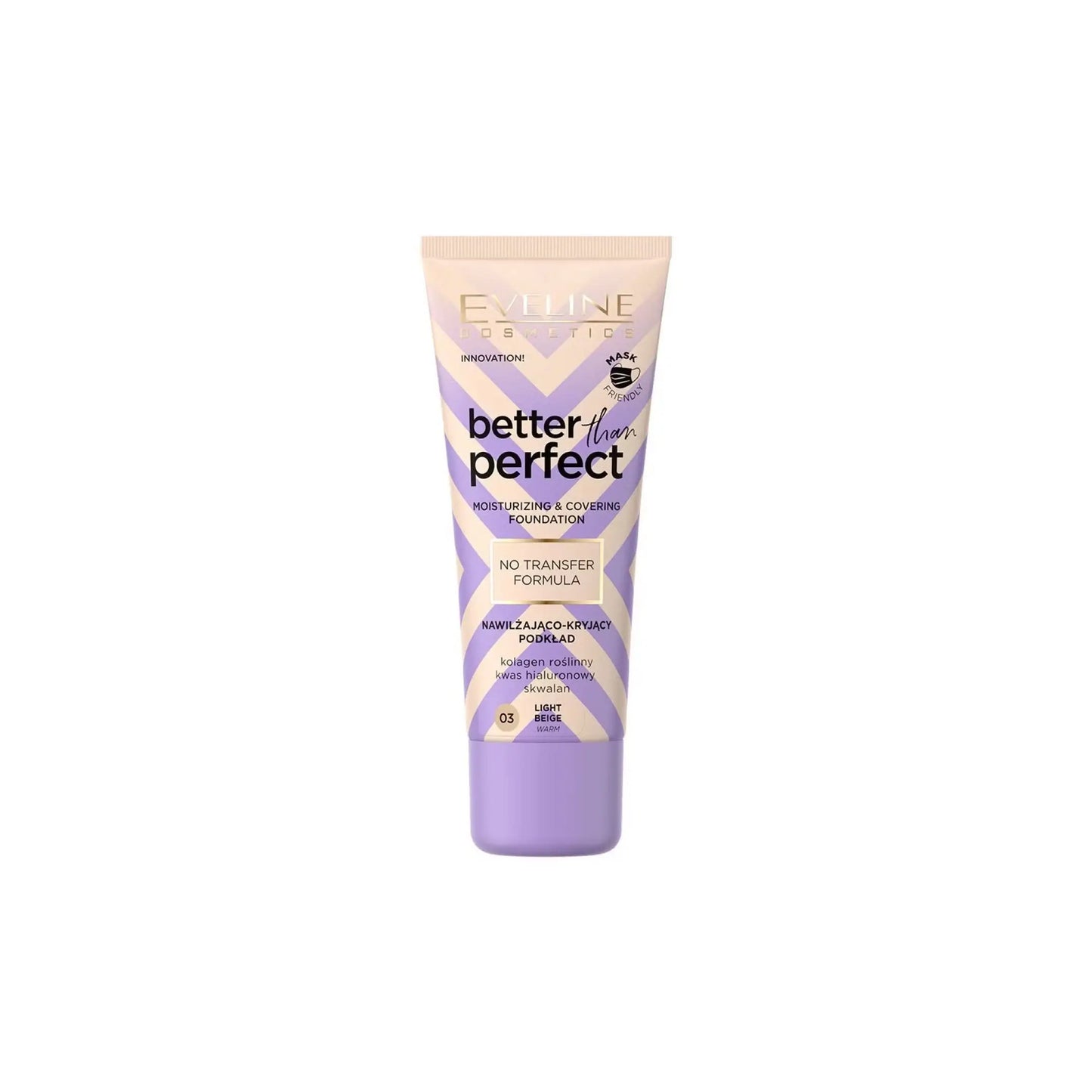 Зволожувальна тональна основа Better Than Perfect Foundation - №3 Light Beige - Тональна основа