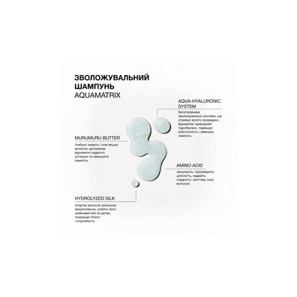 Зволожувальний шампунь для всіх типів волосся Aquamatrix