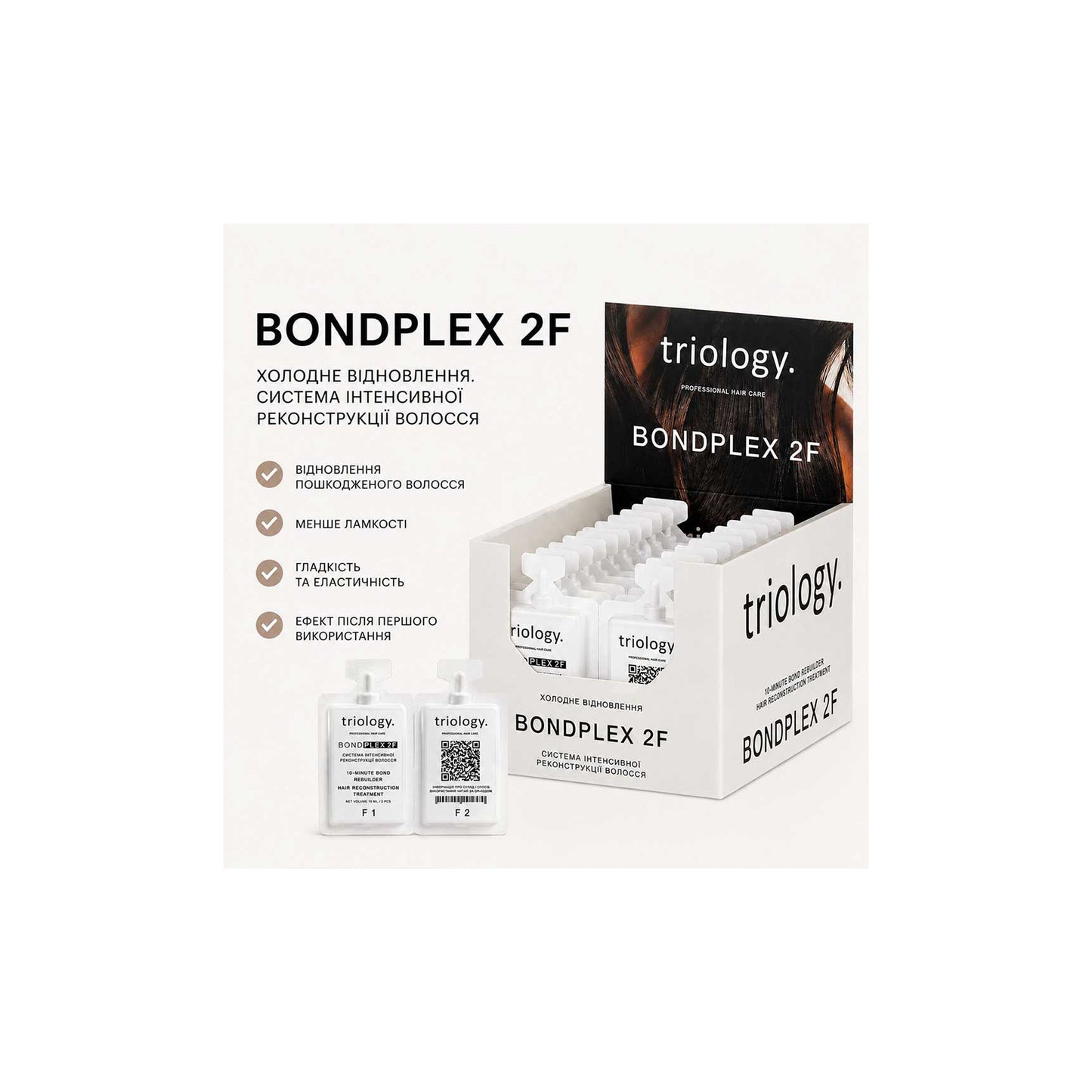 Холодне відновлення. Система інтенсивної реконструкції волосся BONDPLEX 2F