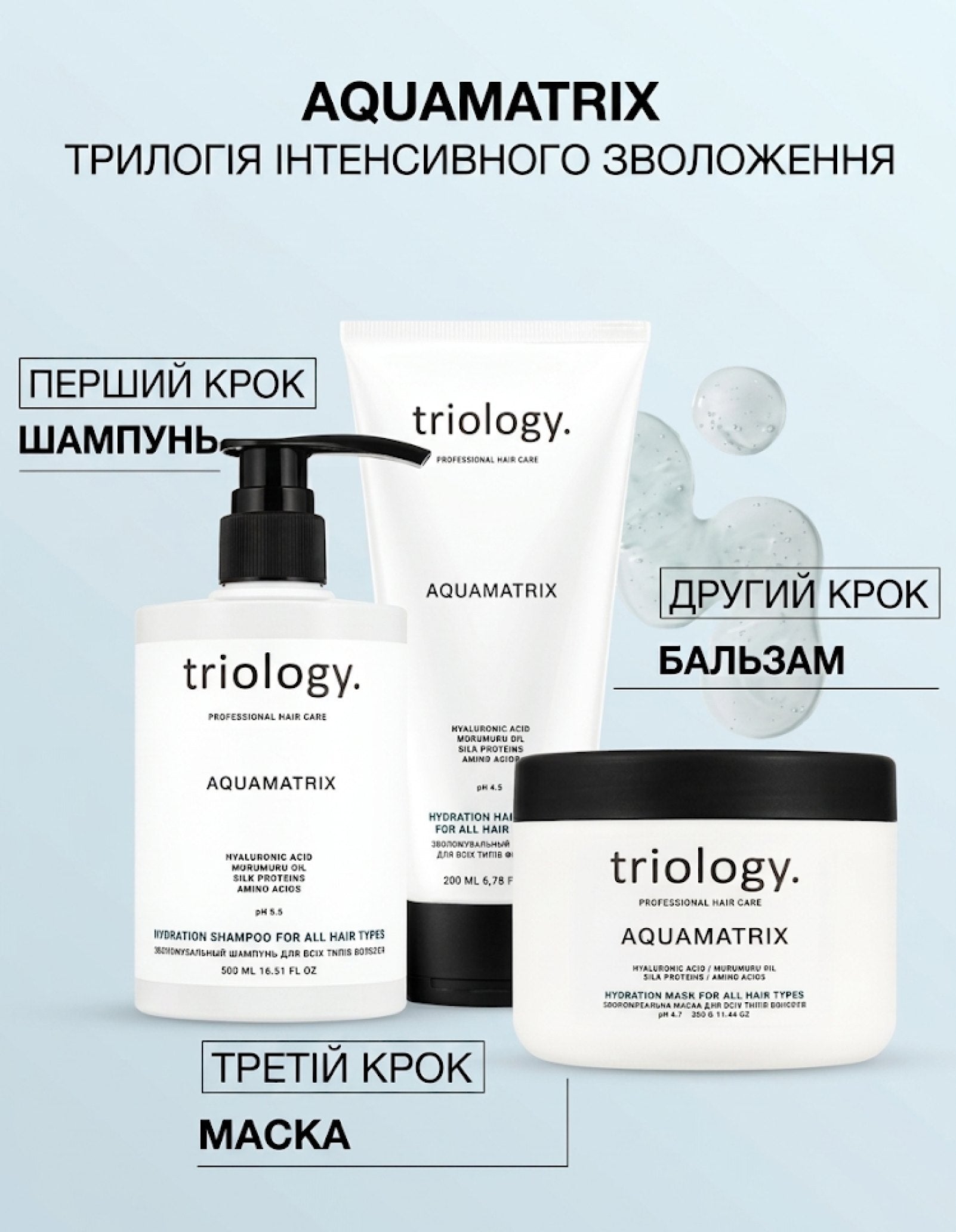 Зволожувальний бальзам для всіх типів волосся Aquamatrix — фото 5