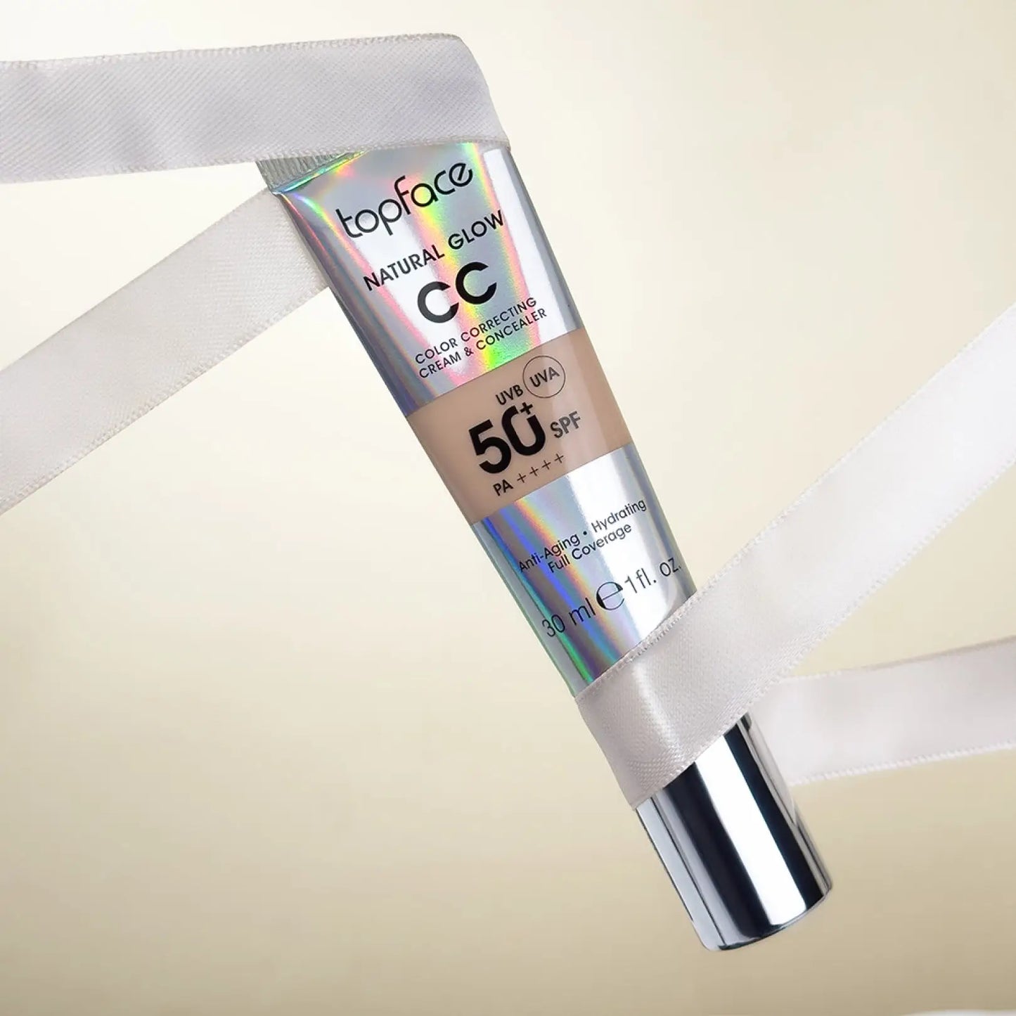 CC крем Natural Glow Cream & Concealer SPF 50+ - Тональна основа