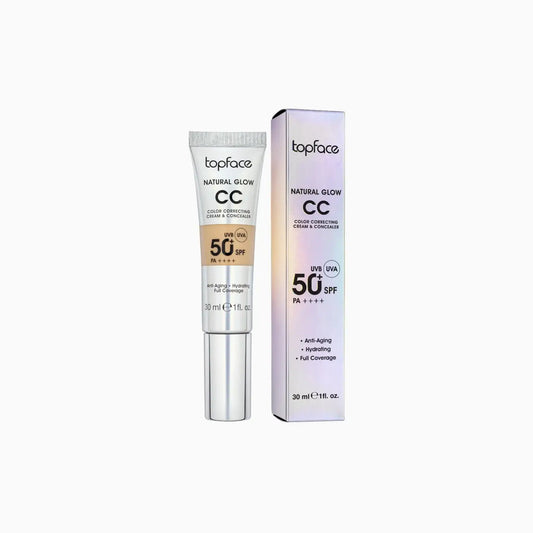 CC крем Natural Glow Cream & Concealer SPF 50+ - Тональна основа