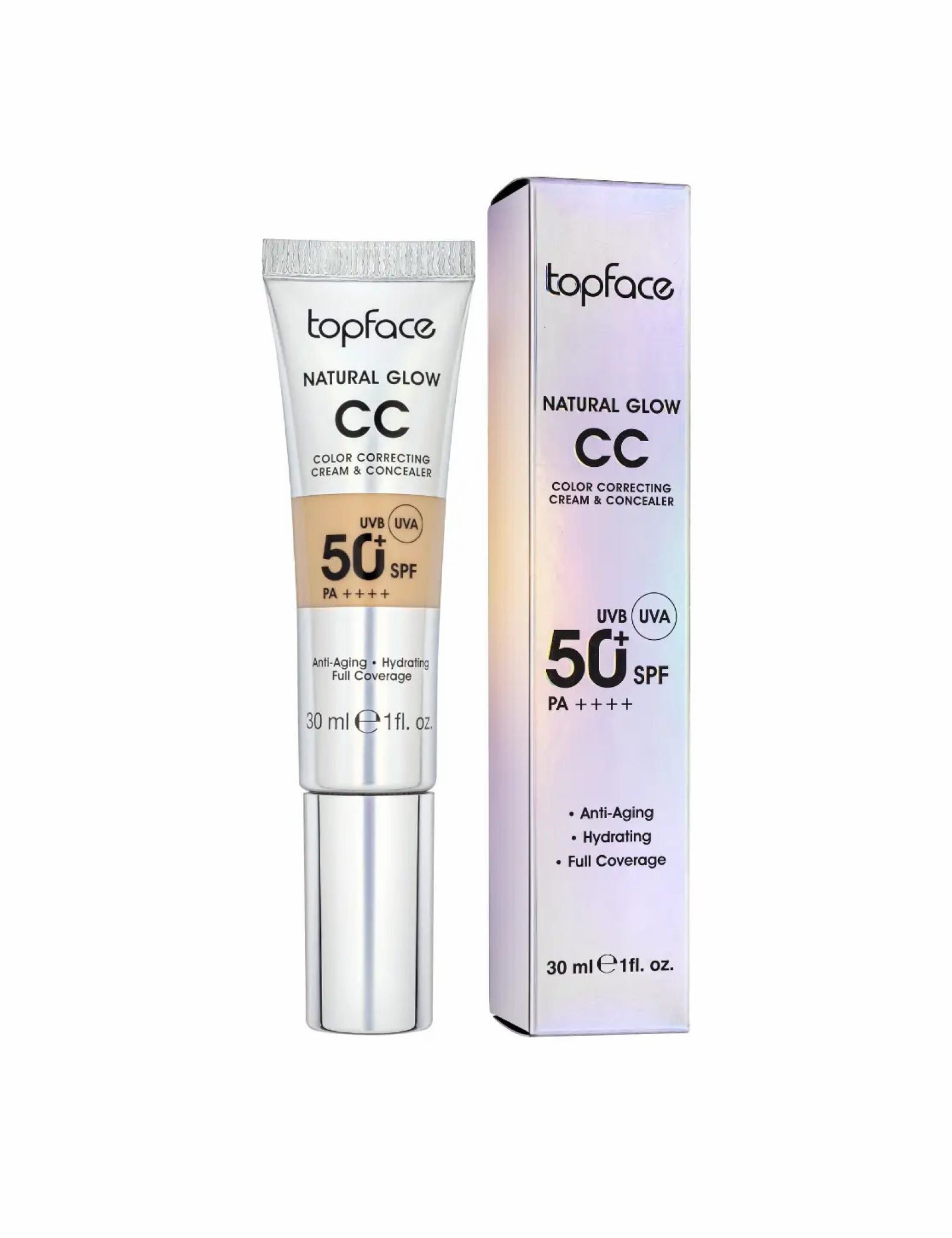 CC крем Natural Glow Cream & Concealer SPF 50+ — Topface