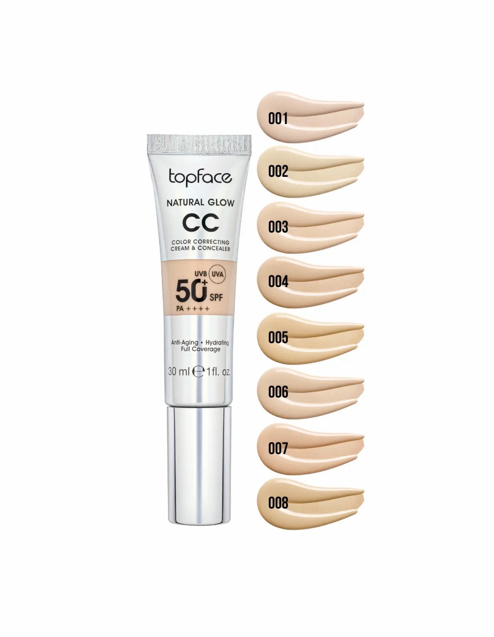 CC крем Natural Glow Cream & Concealer SPF 50+ — Topface
