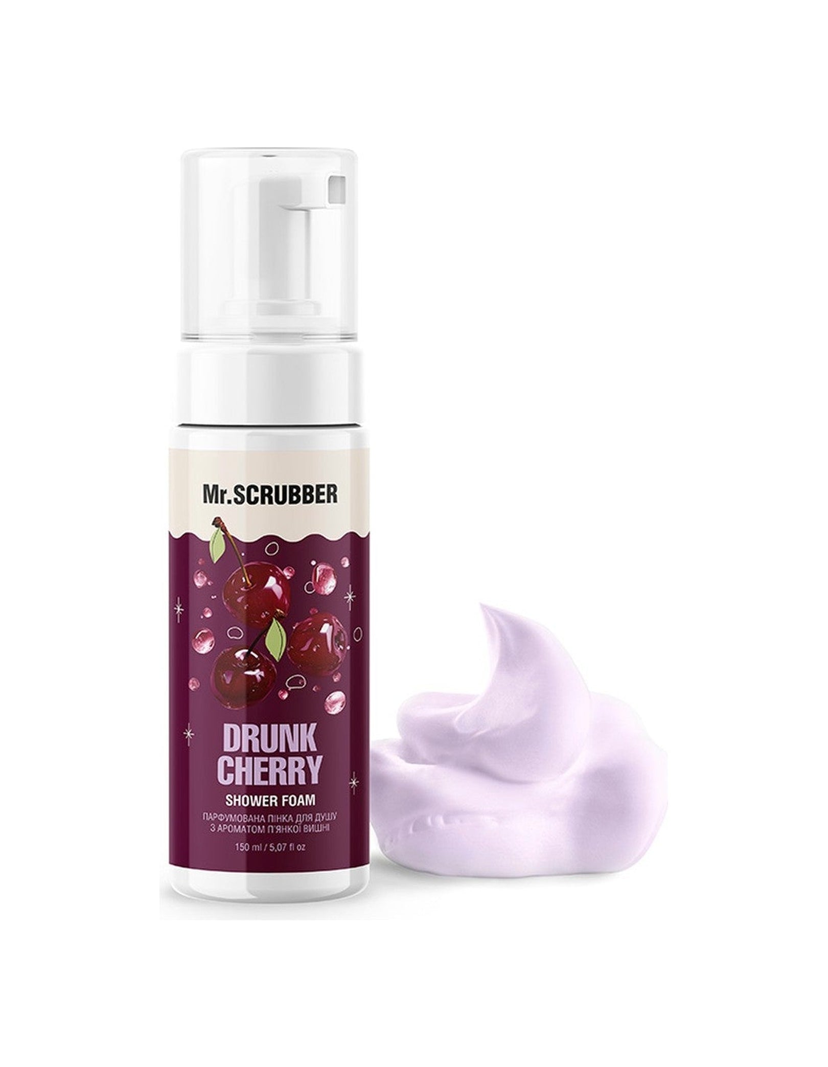 Парфумована пінка для душу з ароматом п’янкої вишні Drunk Cherry