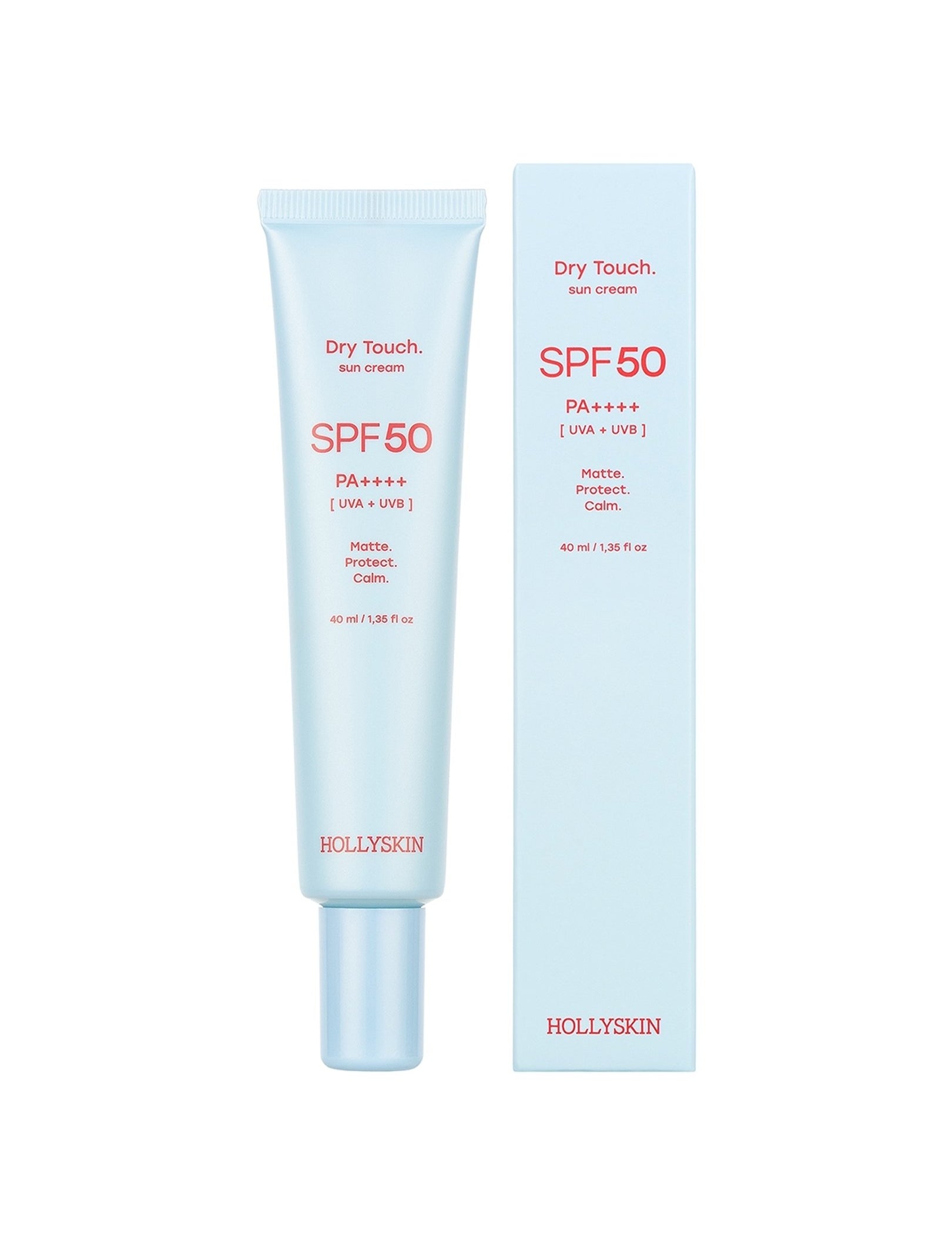 Матуючий сонцезахисний крем для обличчя Dry Touch. SPF 50