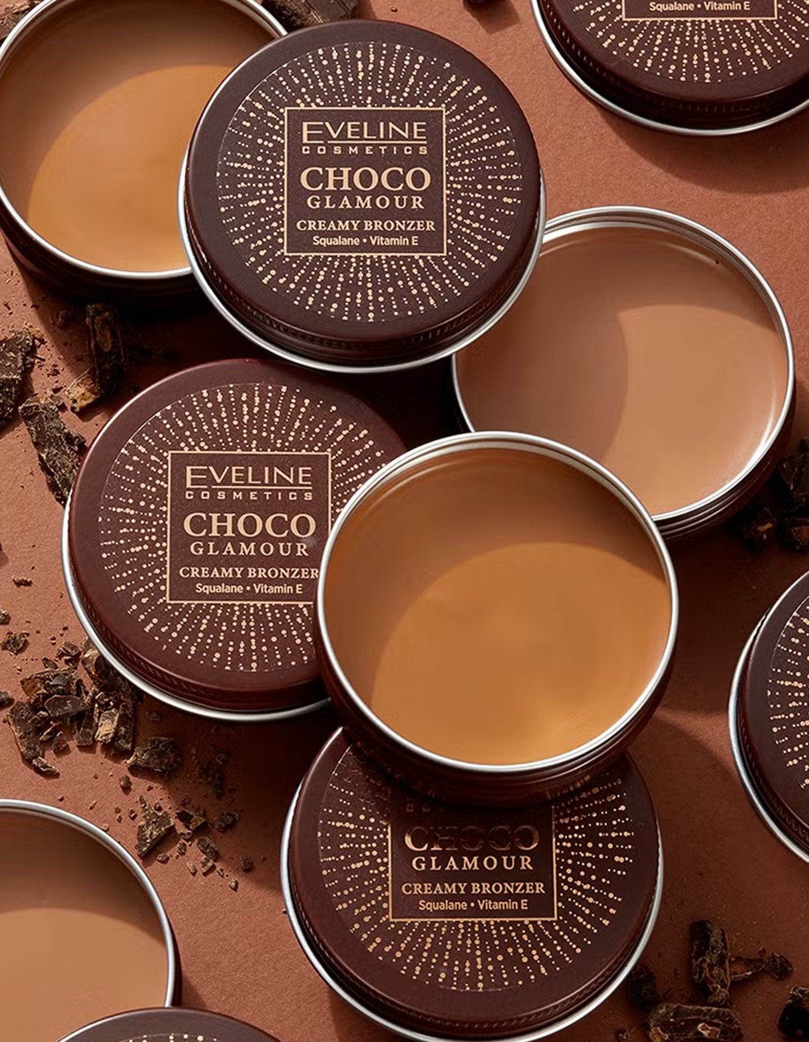 Крем-бронзер для обличчя Choco Glamour Creamy Bronzer — Eveline Cosmetics