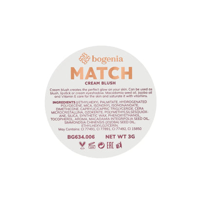Кремові рум’яна MATCH Cream Blush - Рум’яна