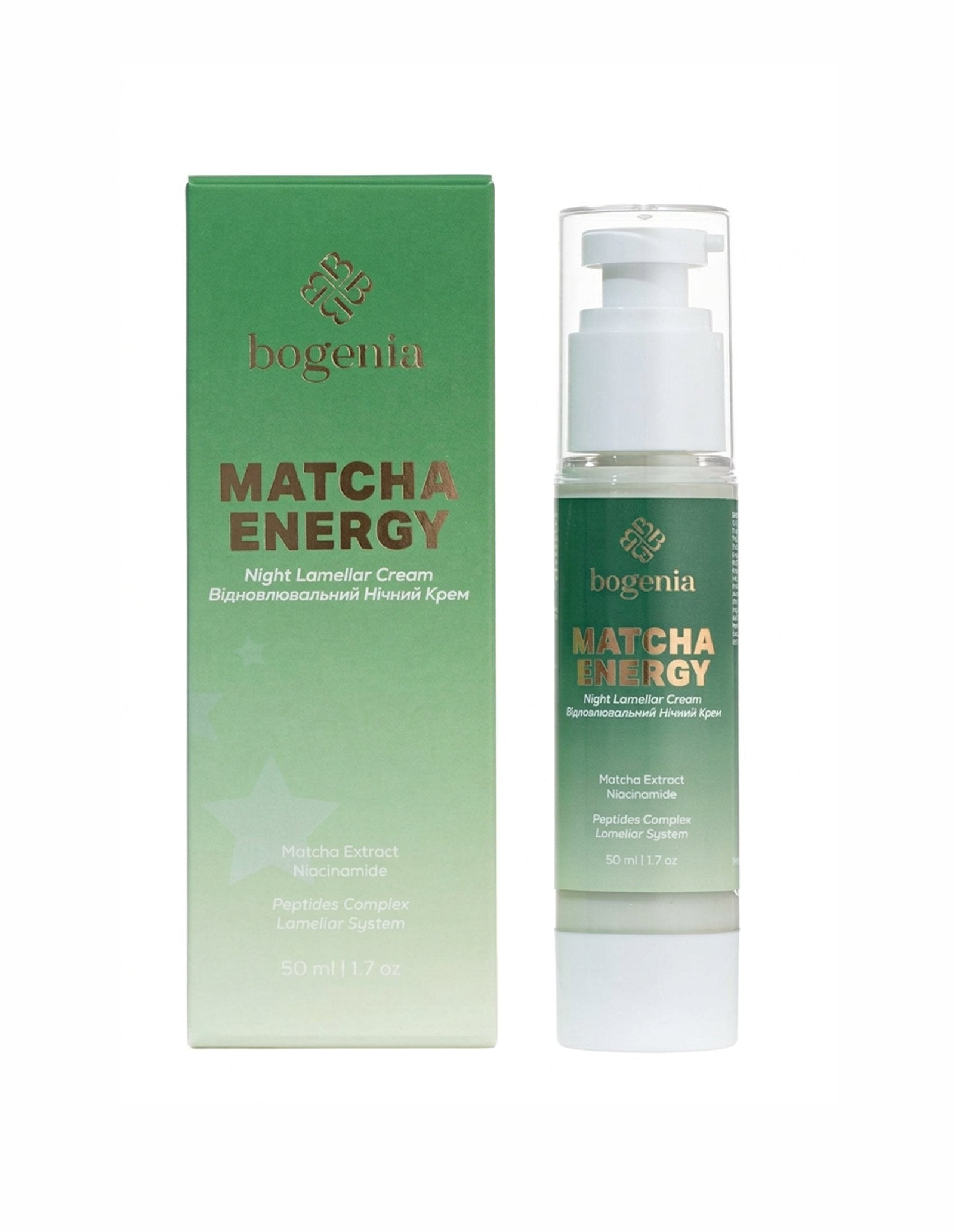 Нічний ламеллярний крем з матчею Matcha Lamellar Night Cream