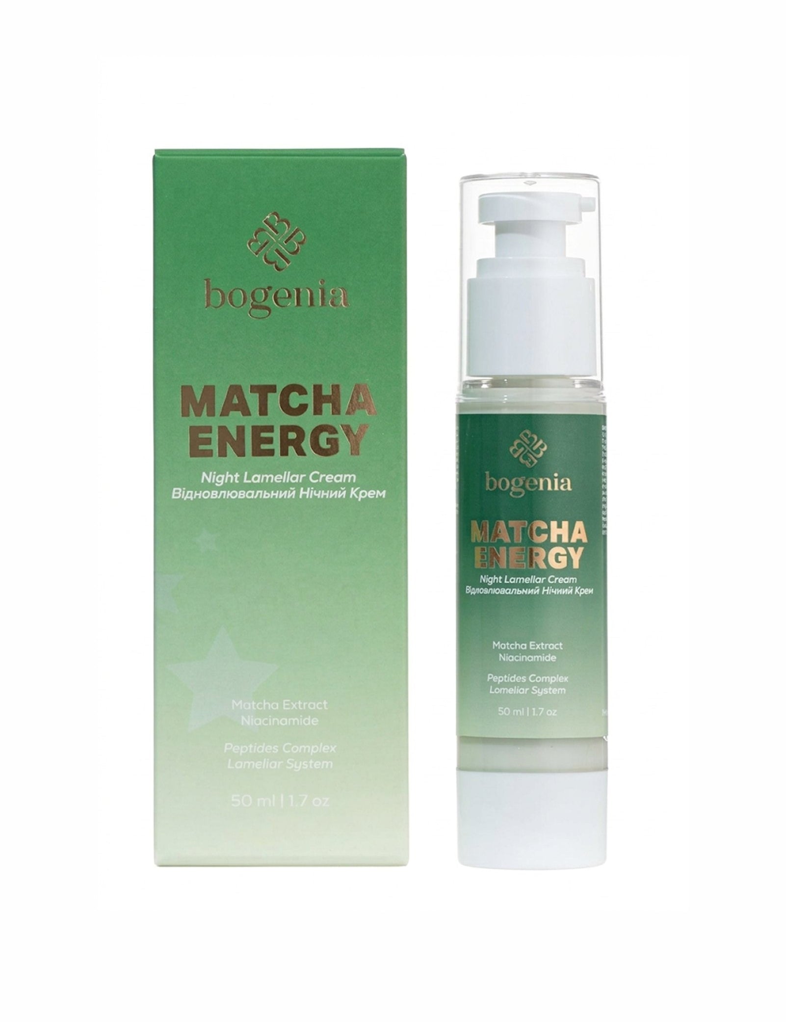 Нічний ламеллярний крем з матчею Matcha Lamellar Night Cream
