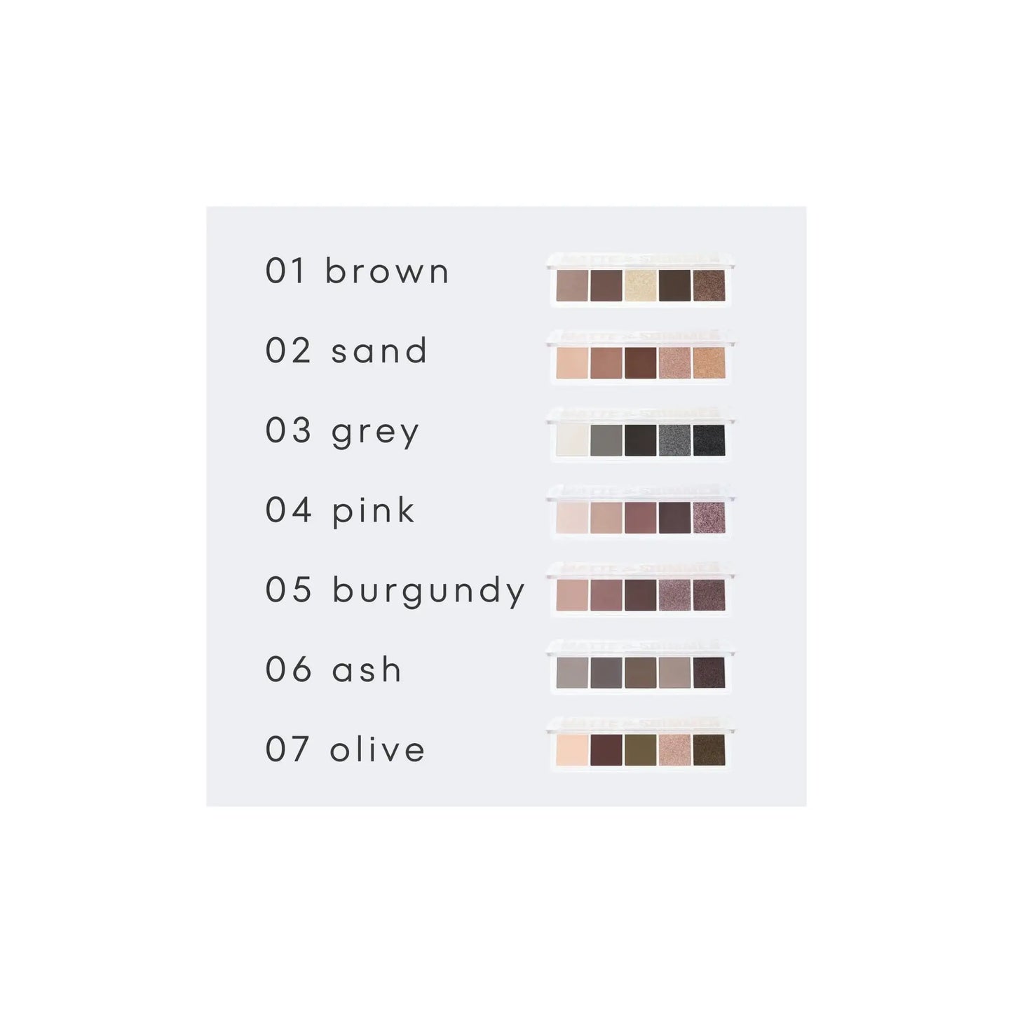 Палетка тіней для повік Matte & Shimmer Eyeshadow Palette - Тіні для повік