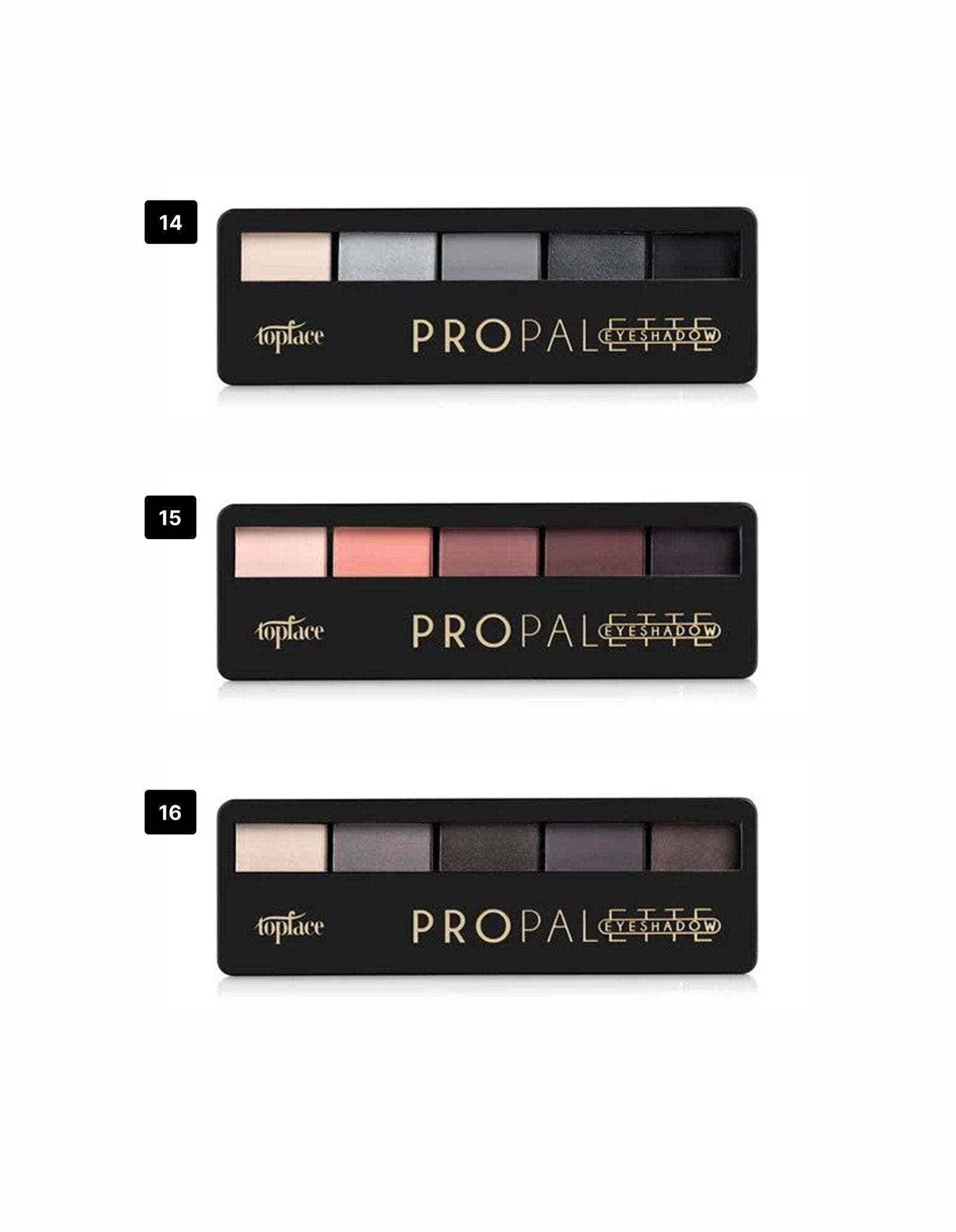 Палітра тіней для повік Pro Palette — Topface