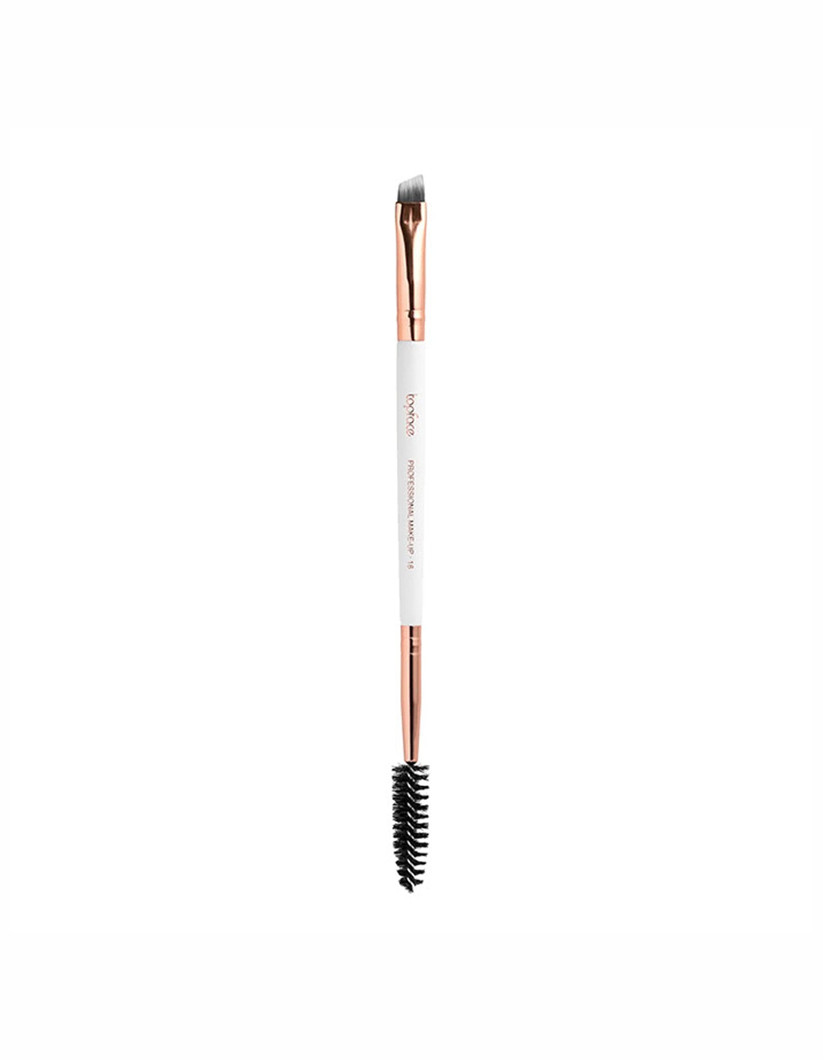 Пензлик двосторонній для брів Professional Make-UP