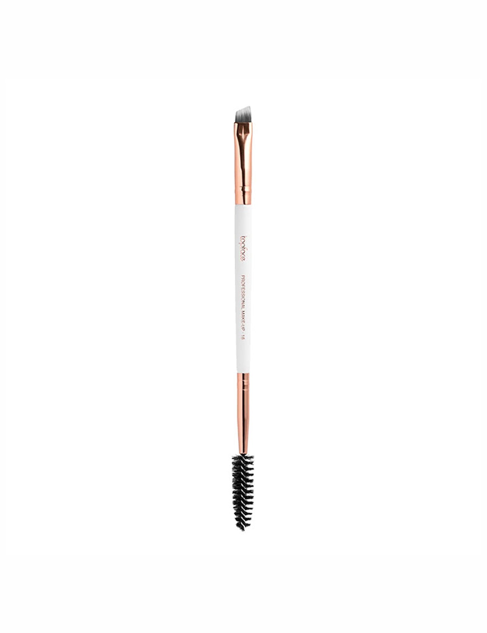 Пензлик двосторонній для брів Professional Make-UP