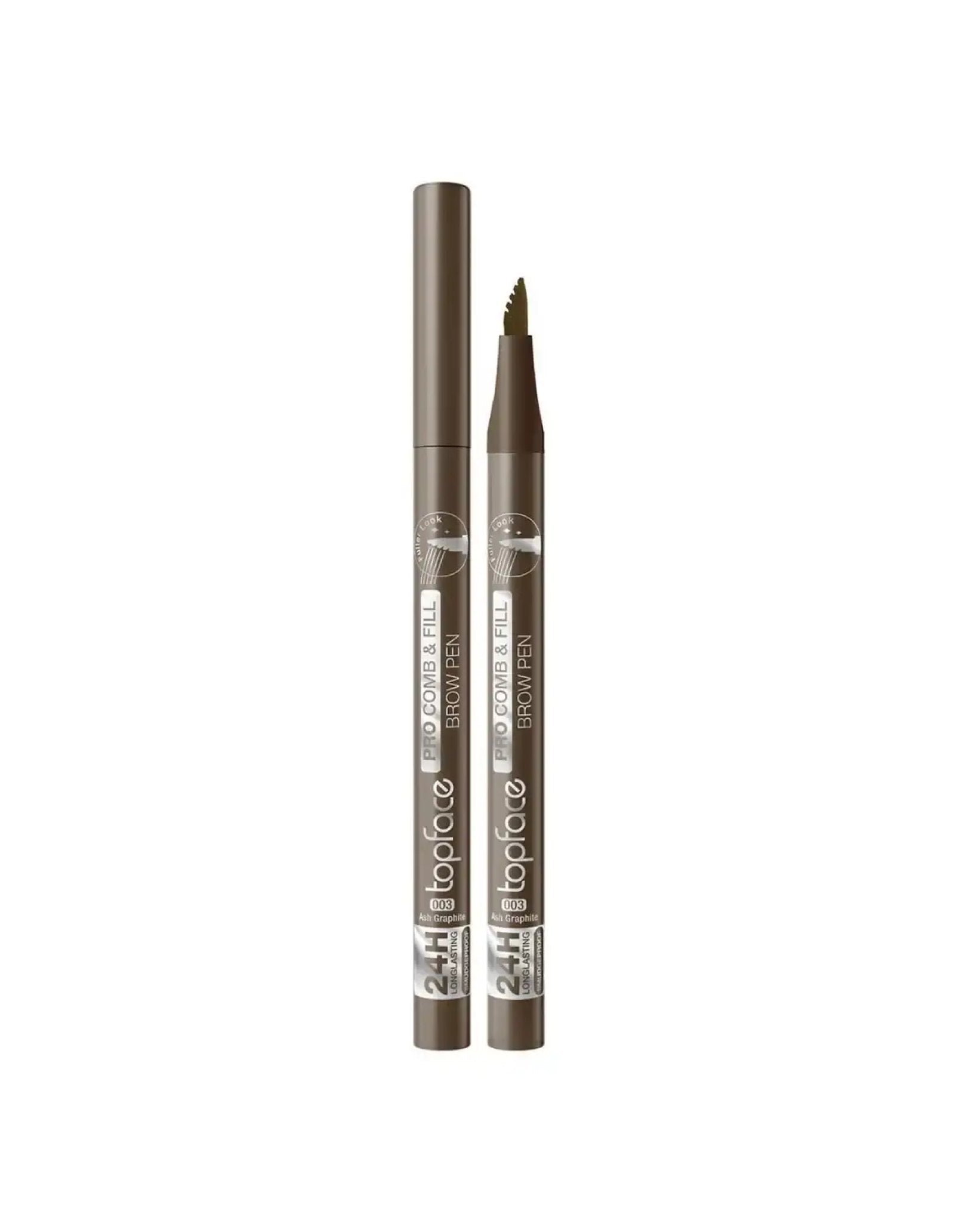 Маркер для брів Pro Comb & Fill Brow Pen — №3 Ash Graphite