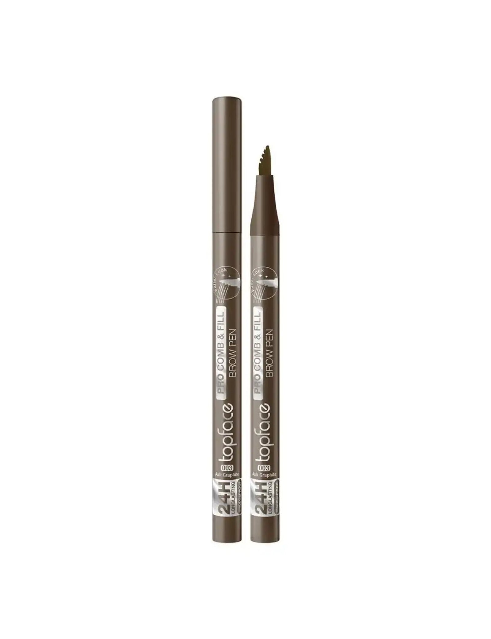 Маркер для брів Pro Comb & Fill Brow Pen — №3 Ash Graphite