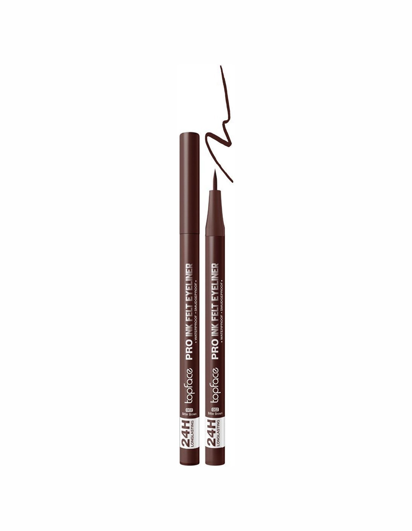 Підводка-фломастер для очей Pro Ink Felt Eyeliner — №02 Bitter Brown