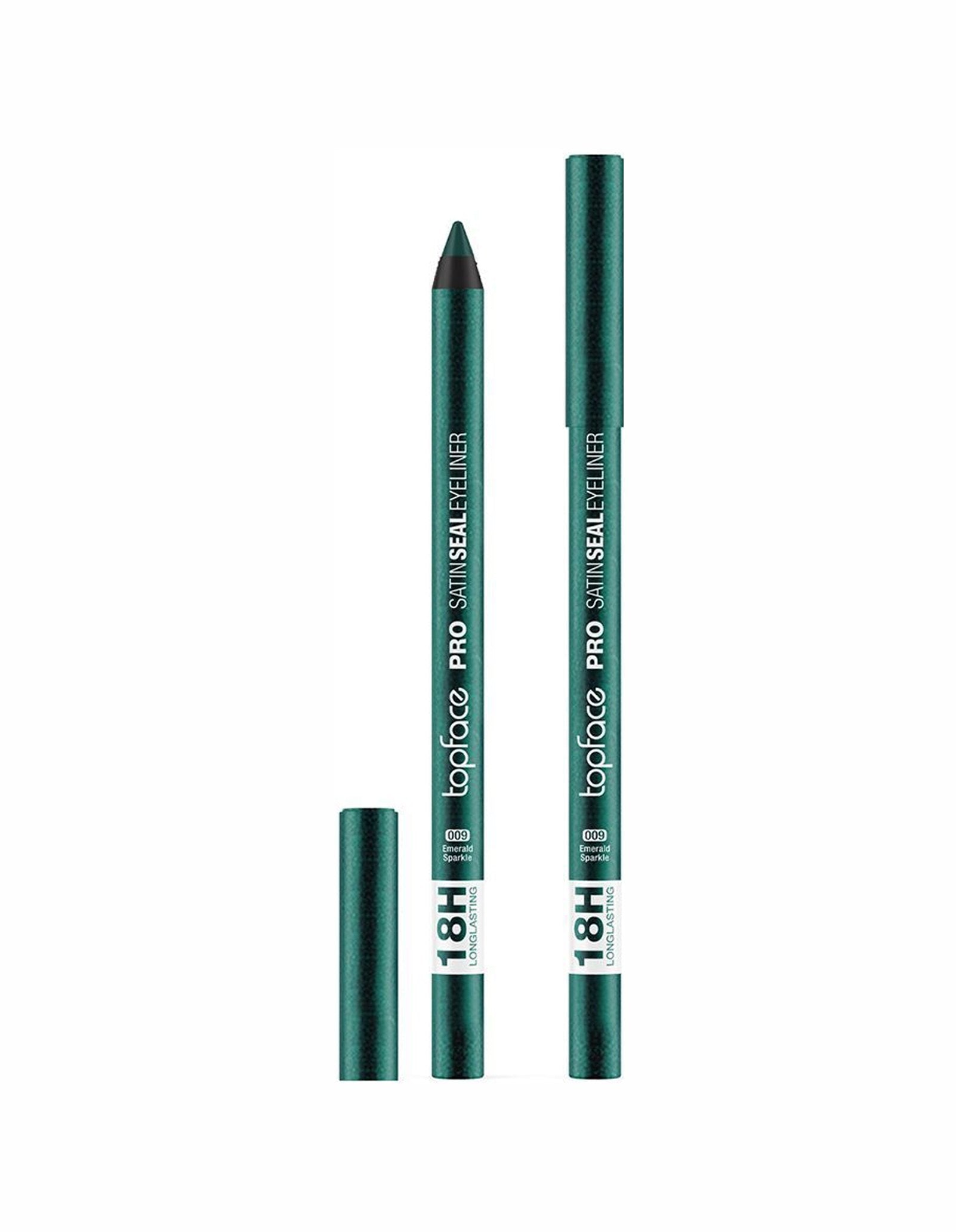 Олівець для очей PRO Satin Seal Eyeliner — №9 Emerald Sparkle