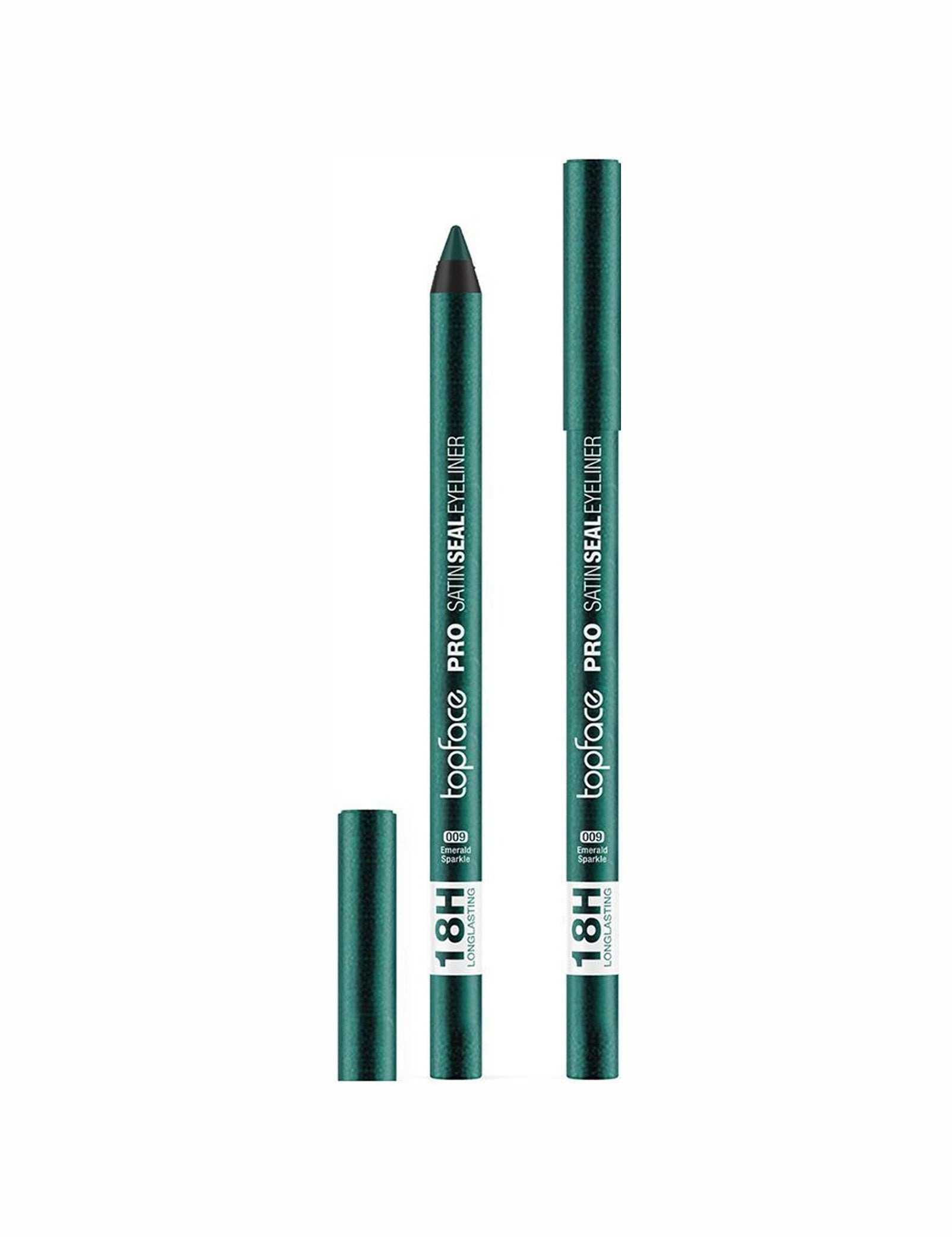 Олівець для очей PRO Satin Seal Eyeliner — №9 Emerald Sparkle