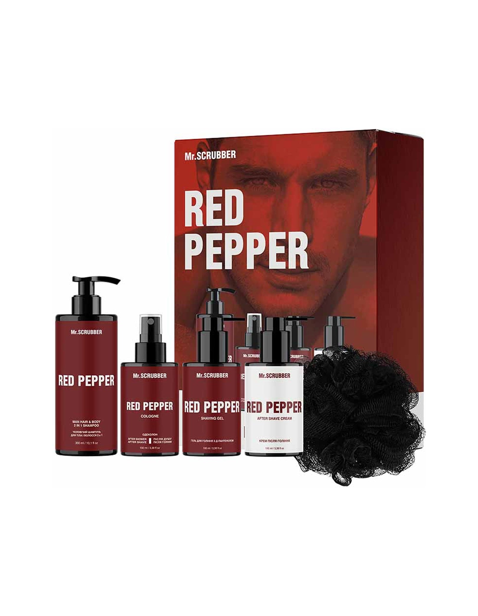 Парфумований набір косметики для чоловіків Red Pepper Perfumed Men’s Essentials Set