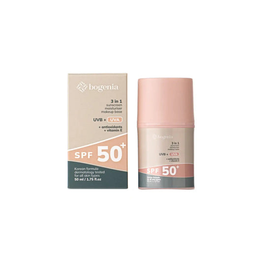 Сонцезахисний крем для обличчя 3в1 SPF 50+ - Сонцезахисний крем