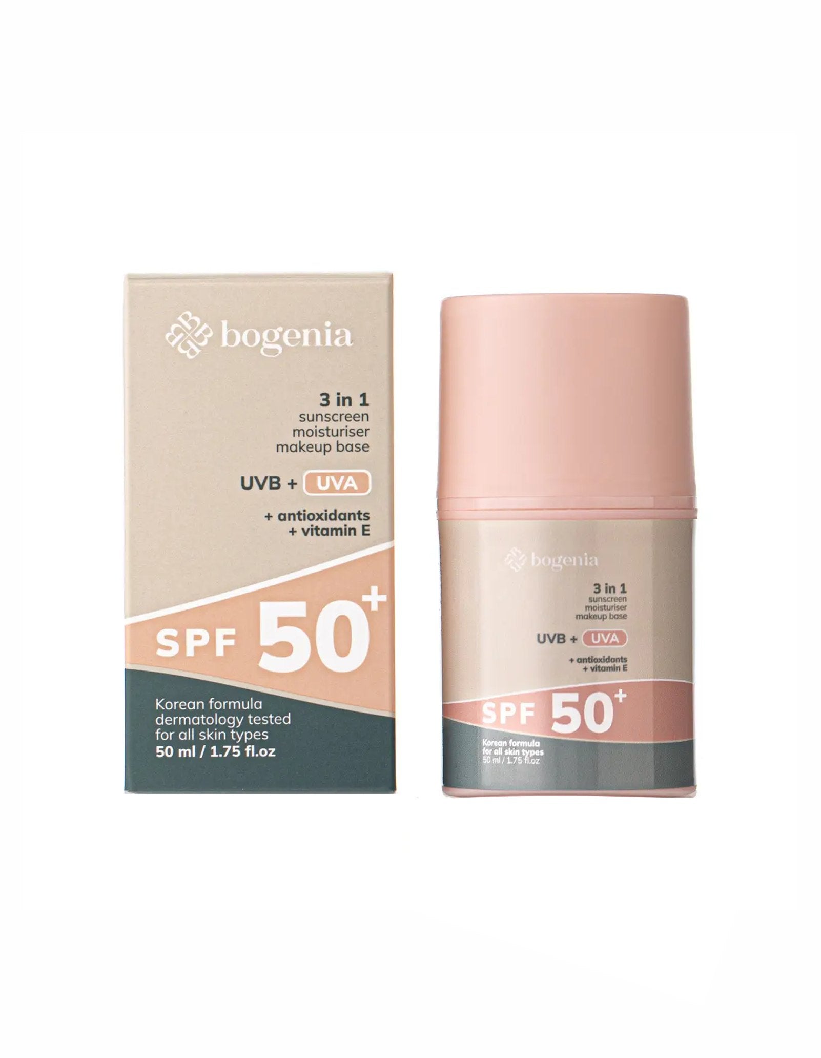 Сонцезахисний крем для обличчя 3в1 SPF 50+