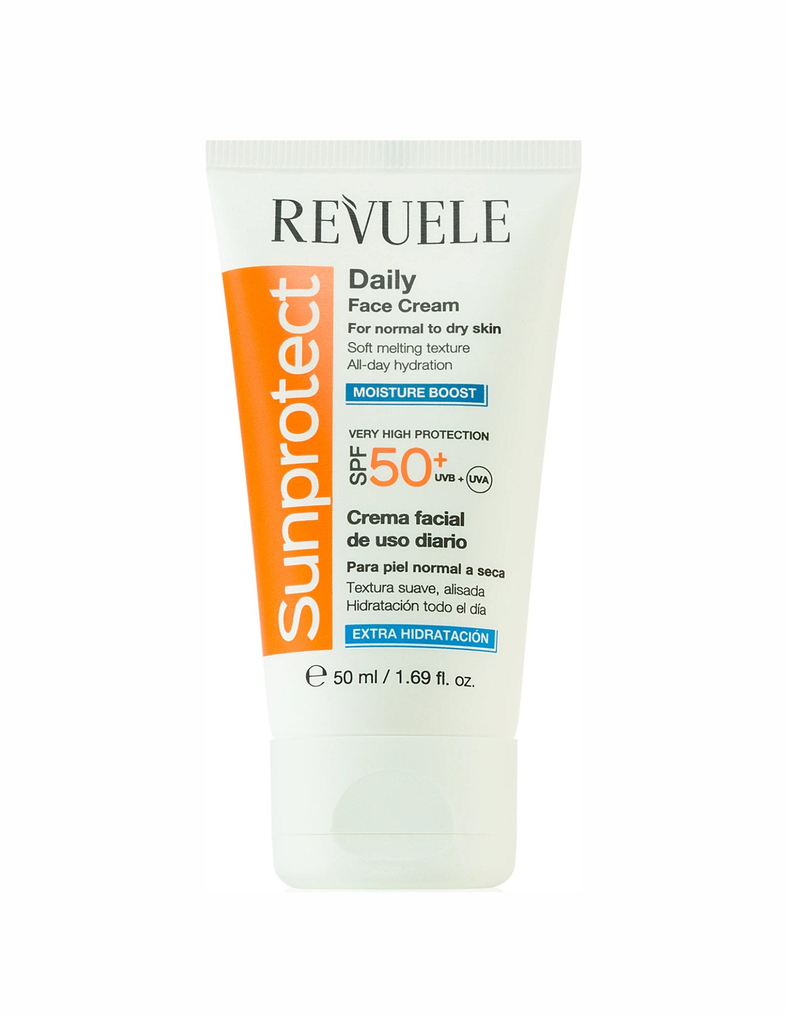 Сонцезахисний крем для обличчя зволожувальний SPF50+