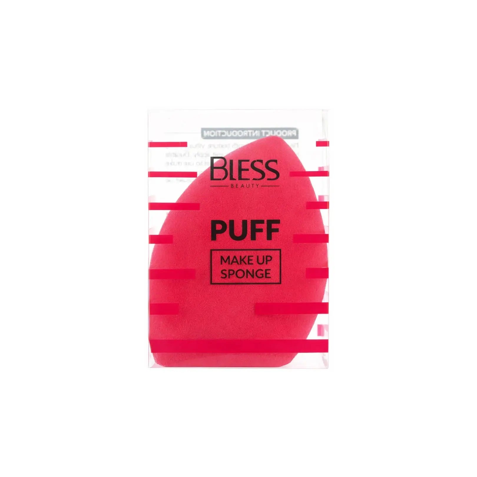 Спонж скошений рожевий Puff Make Up Sponge - Спонжи