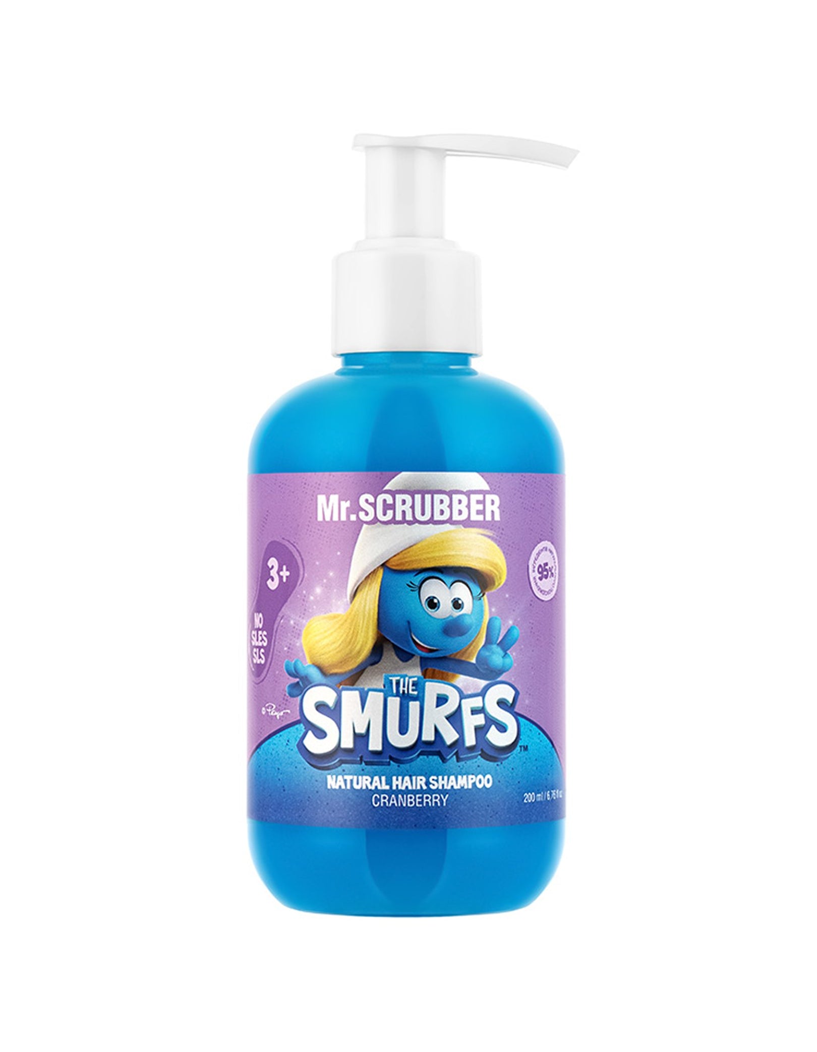 Натуральний дитячий шампунь для волосся The Smurfs