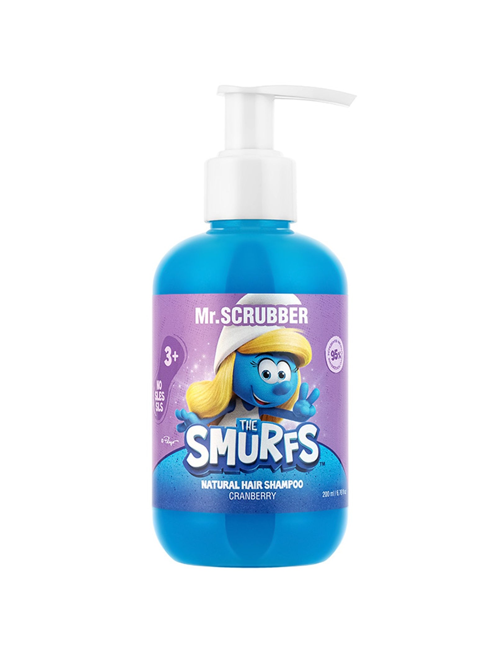 Натуральний дитячий шампунь для волосся The Smurfs