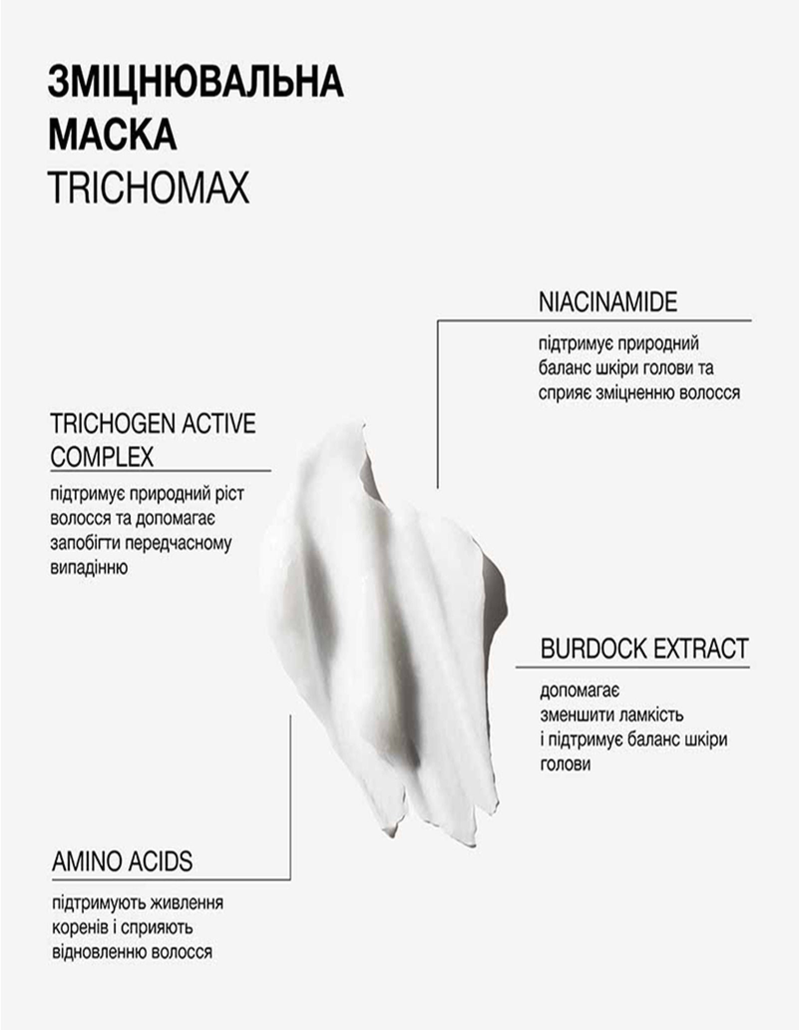 Зміцнювальна маска для волосся схильного до ламкості та випадіння Trichomax — фото 3
