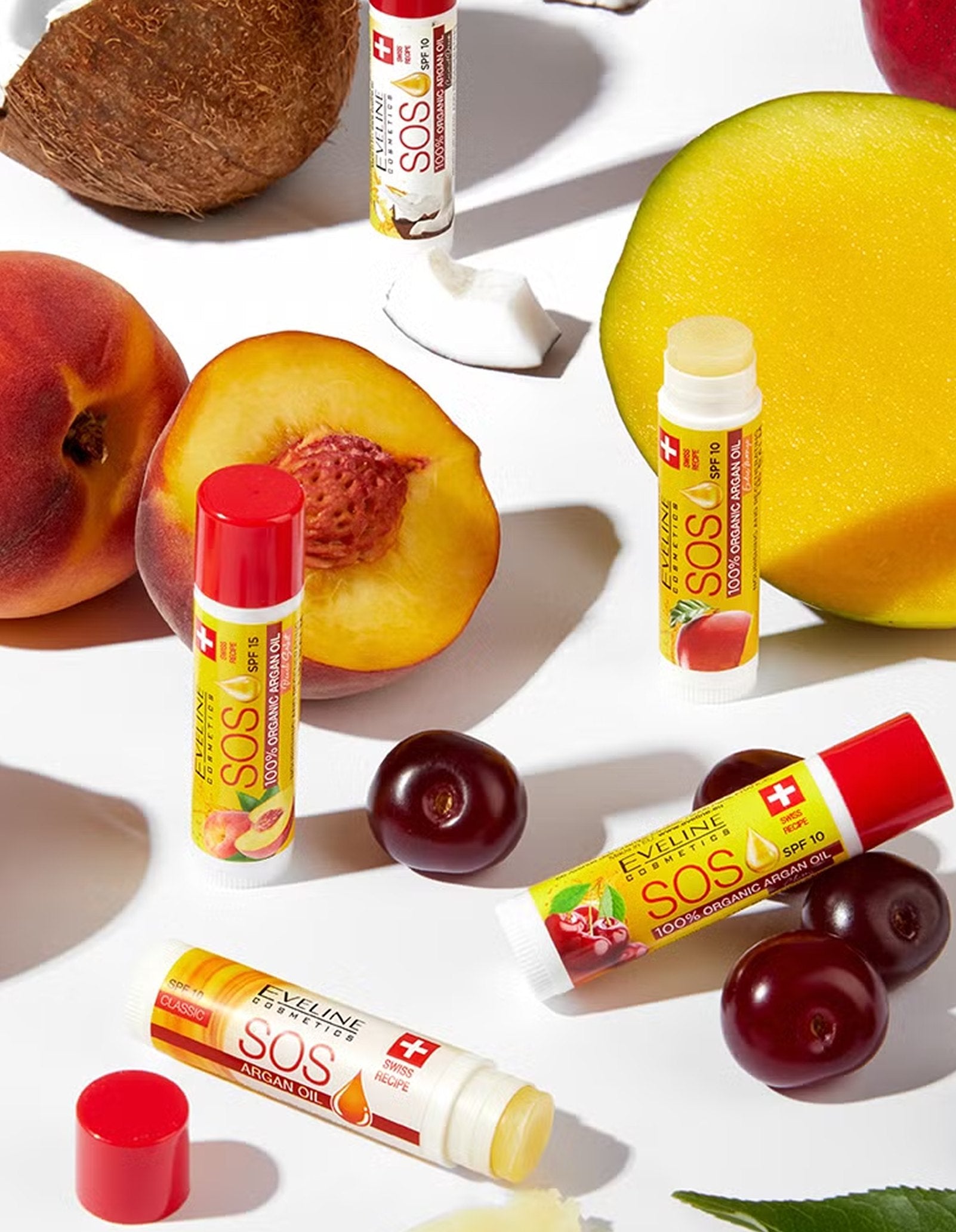 Відновлюючий бальзам для губ Argan Oil Sos "Вишня" — фото 3